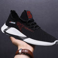 Men's Breathable Mesh Lace-Up Running Shoes – Non-Slip Low-Top Sneakers