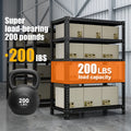 Household storage rack, adjustable display rack, carbon steel storage rack 100cm * 40cm * 180cm, five layers (black)