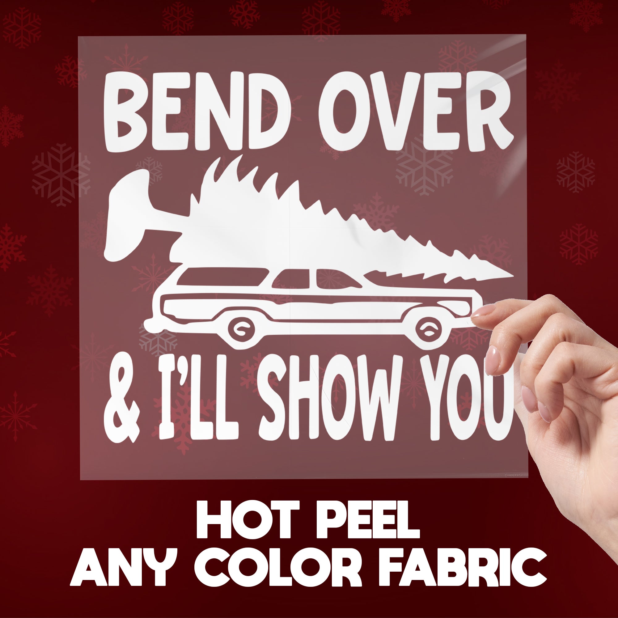 Bend Over and I'll Show You Christmas Couple Matching Ready To Press DTF Transfers