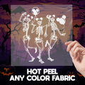 Animated Bones Theme Ready To Press Halloween DTF Transfers