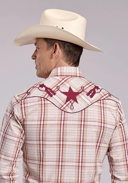 Roper 2903 Fancy Applique (Red) - Men's Western Shirt