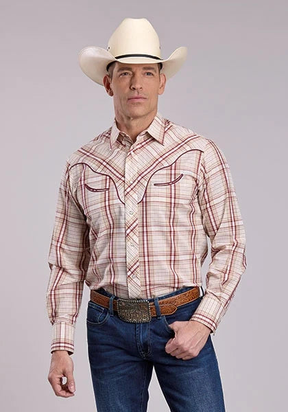 Roper 2903 Fancy Applique (Red) - Men's Western Shirt
