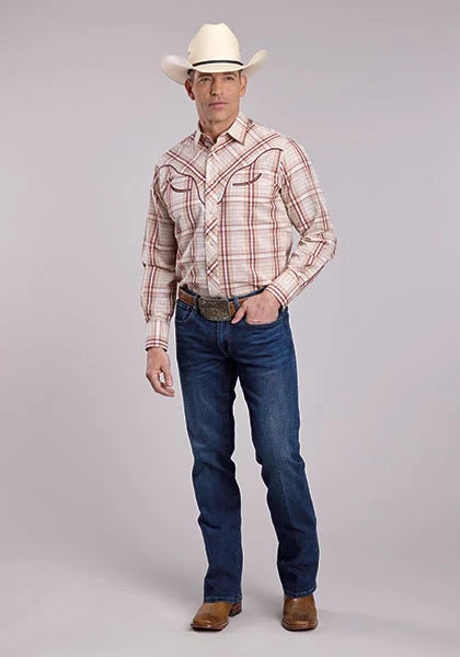 Roper 2903 Fancy Applique (Red) - Men's Western Shirt