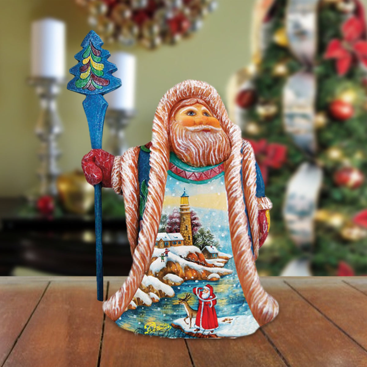 Santas Lookout Christmas Figurine by G. DeBrekht - 532323