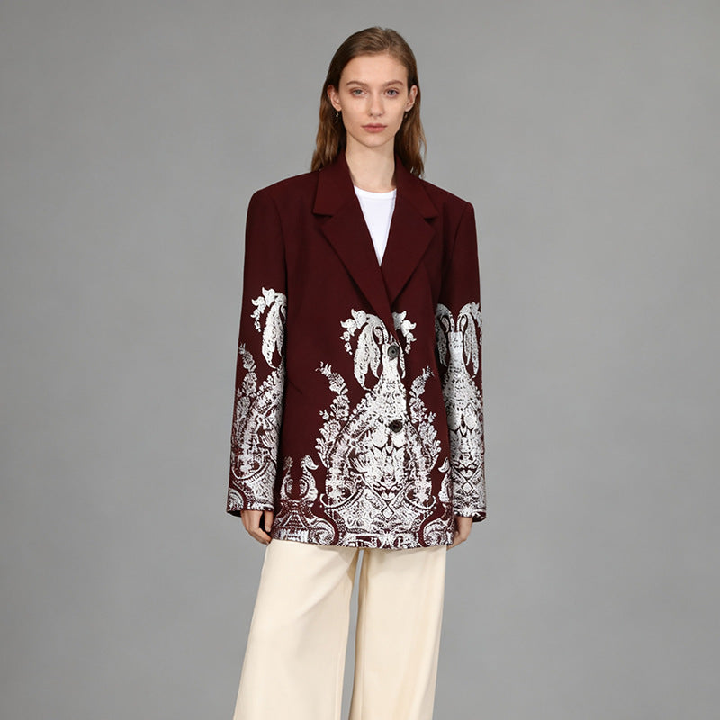 Stylish Petite Blazer Commuter Suit Jacket