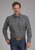 Roper Oak Forest Acorn Foulard (Brown) - Men's Western Shirt