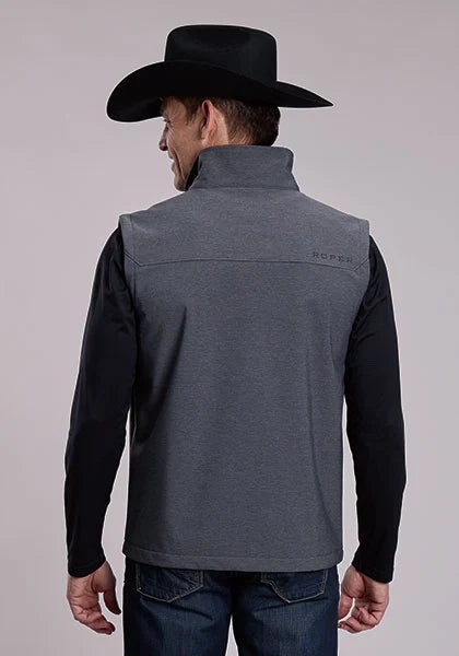 Roper 3148 Technical Outerwear (Charcoal) - Men's Softshell Vest