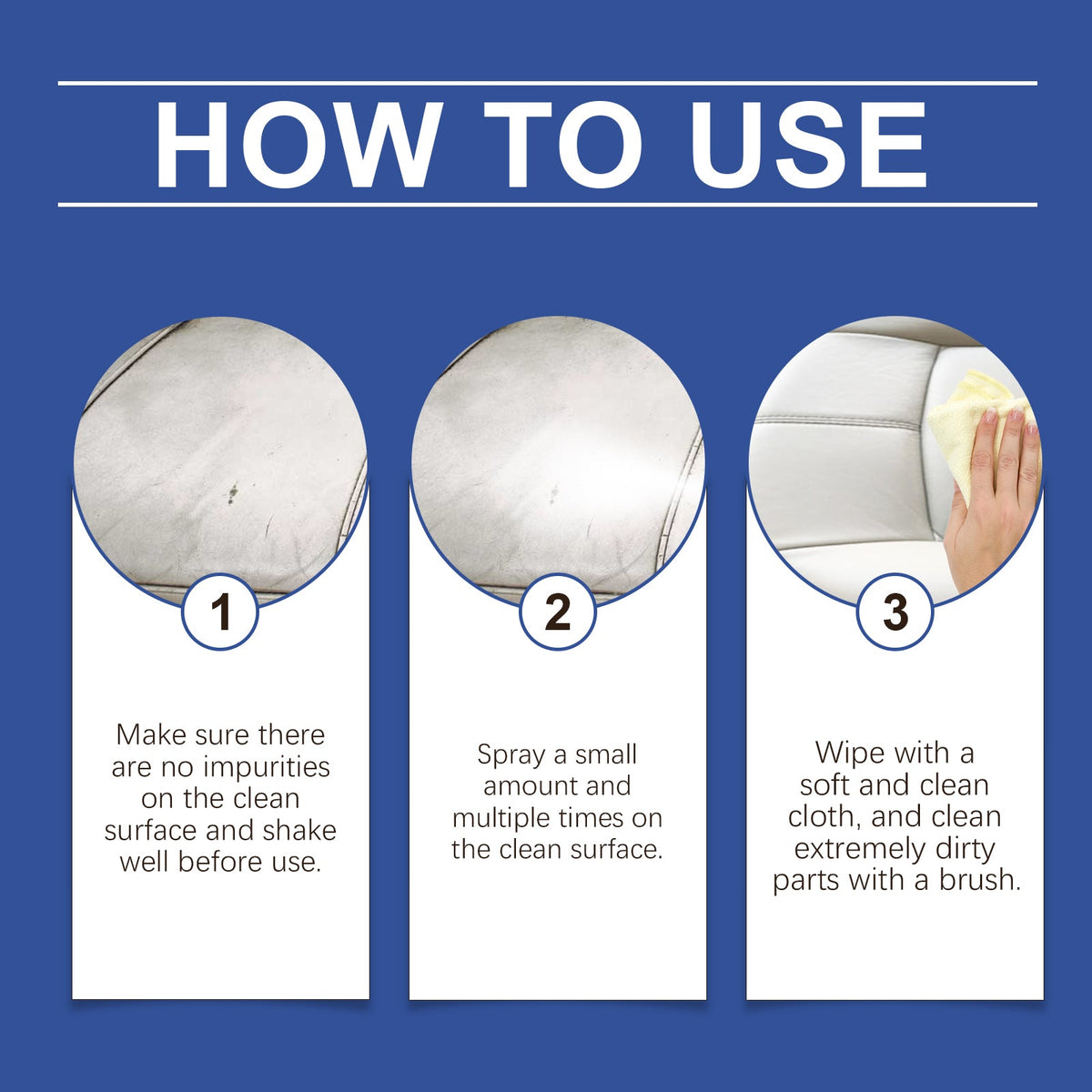 Car Interior Cleaning Mousse Car Interior Upholstered Seat Fabric Stain Cleaner