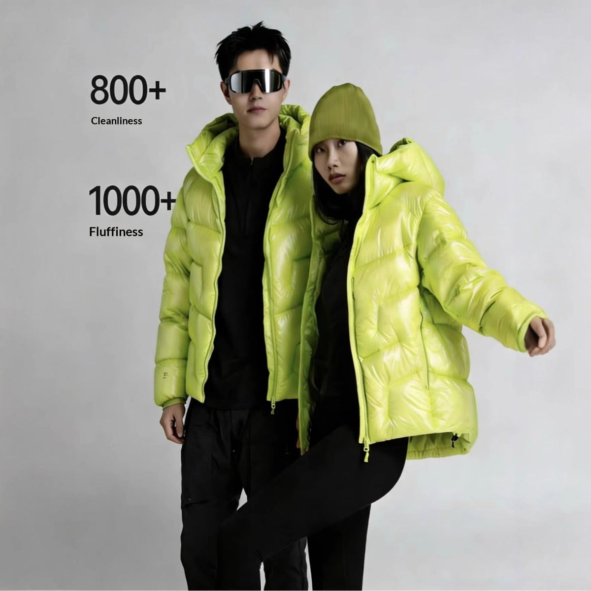 Ultra-Soft White Duck Down Short Puffer Jacket