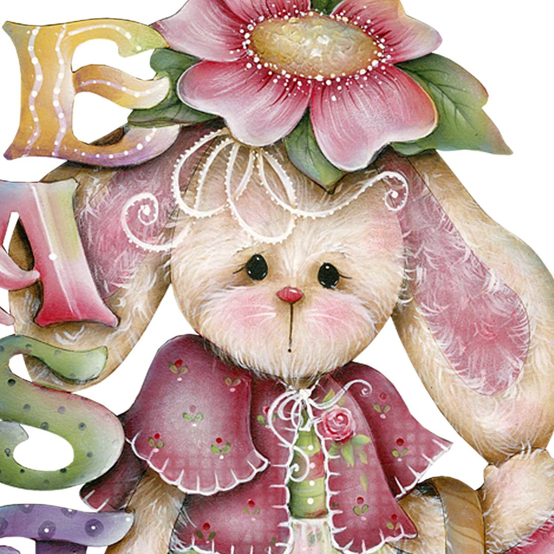 Bunny Easter Yard Sign by Jamie Mills-Price - Easter Spring Decor - 8457605F