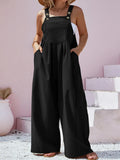 Square Neck Wide Leg Overalls