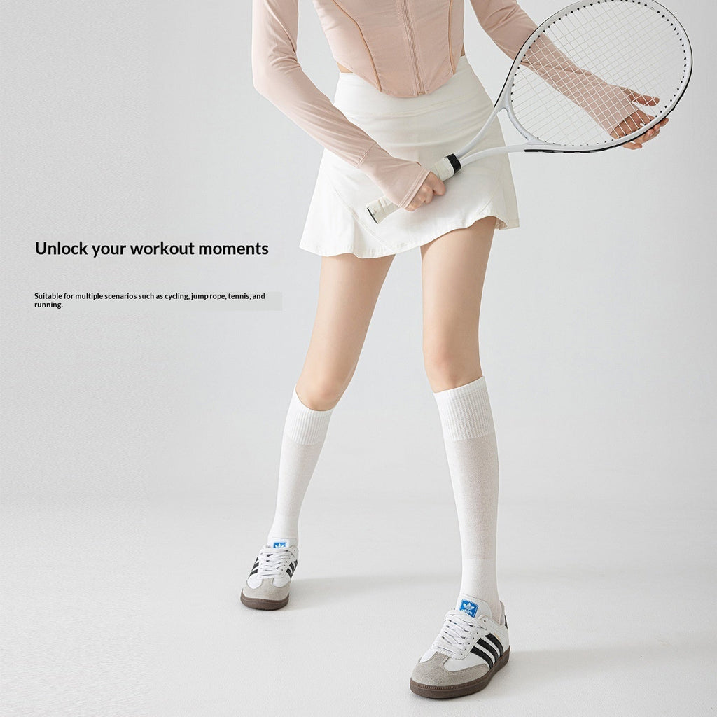 Ultra Thin Lightly Compressive Breathable Leg Length Sports Socks