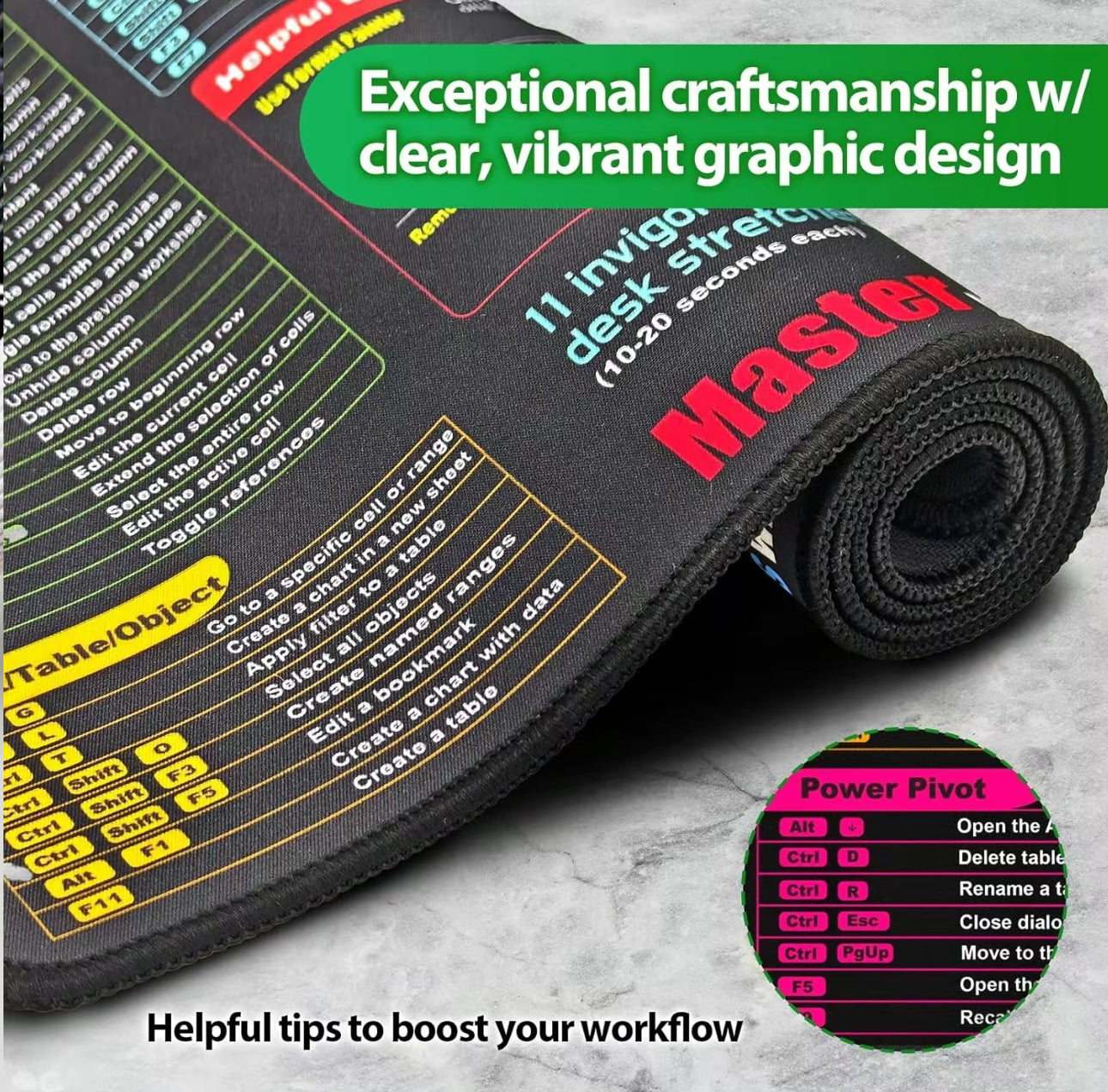 ExcelEase Desk Mat