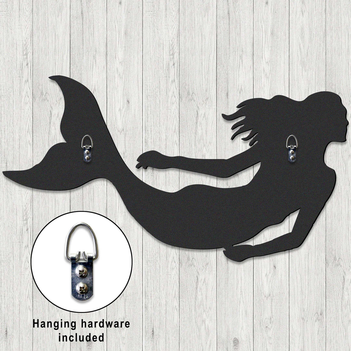 Mermaid & Dolphins Coastal Outdoor Decor by G. Debrekht - Coastal Sea-Life Decor - 81985143F