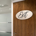 Exit sign, Business sign, Light wood sign, Handmade in the USA Sign - 320317