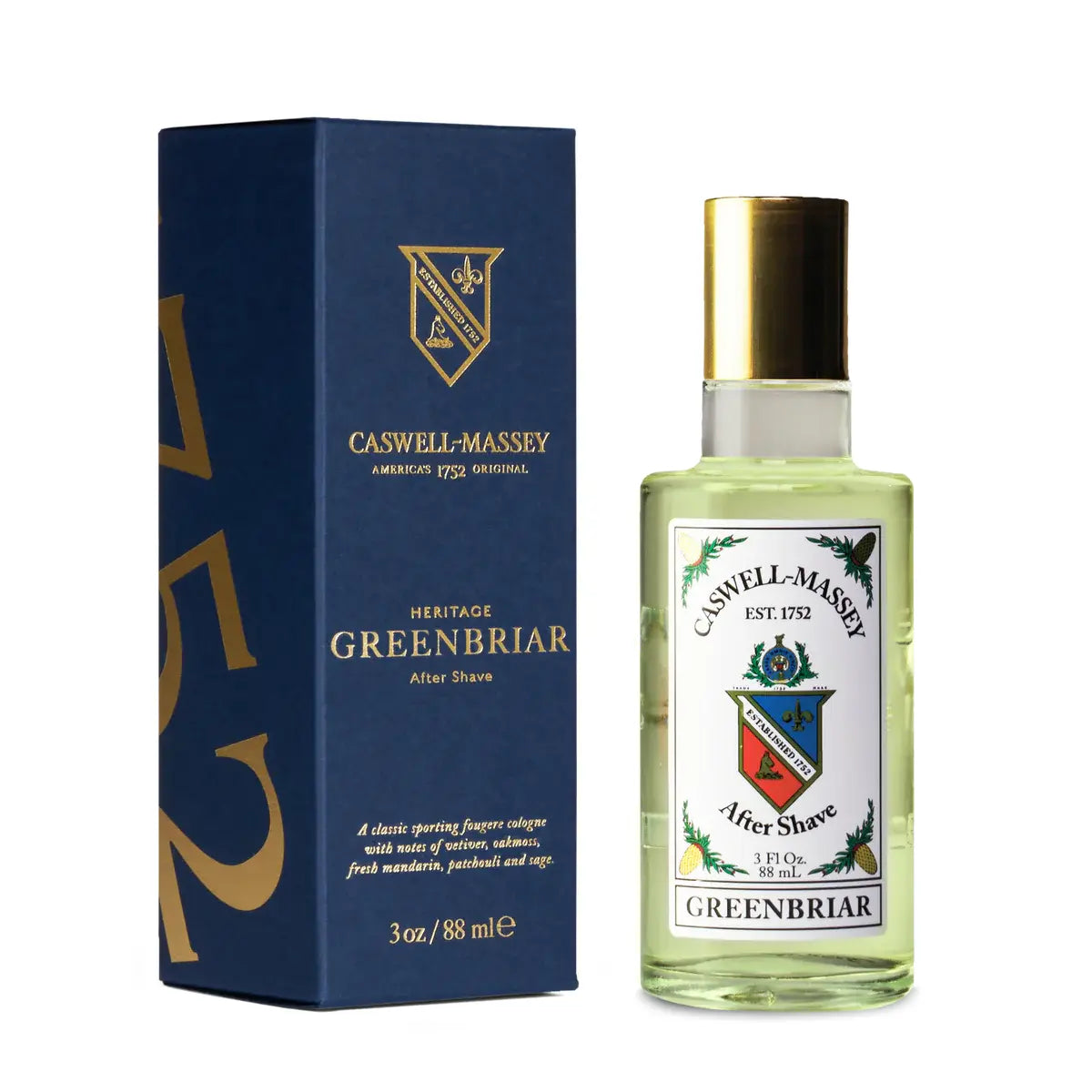 Caswell-Massey Gold Cap After Shave 3 oz Collection
