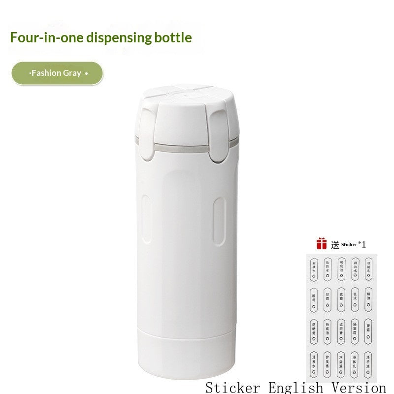 4-in-1 Leakproof Travel Dispenser Bottle Set