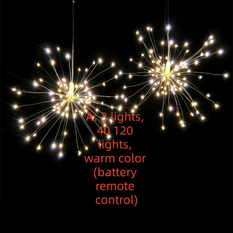 New Solar Firework Light Led Explosion Light Room Starry Decoration Light