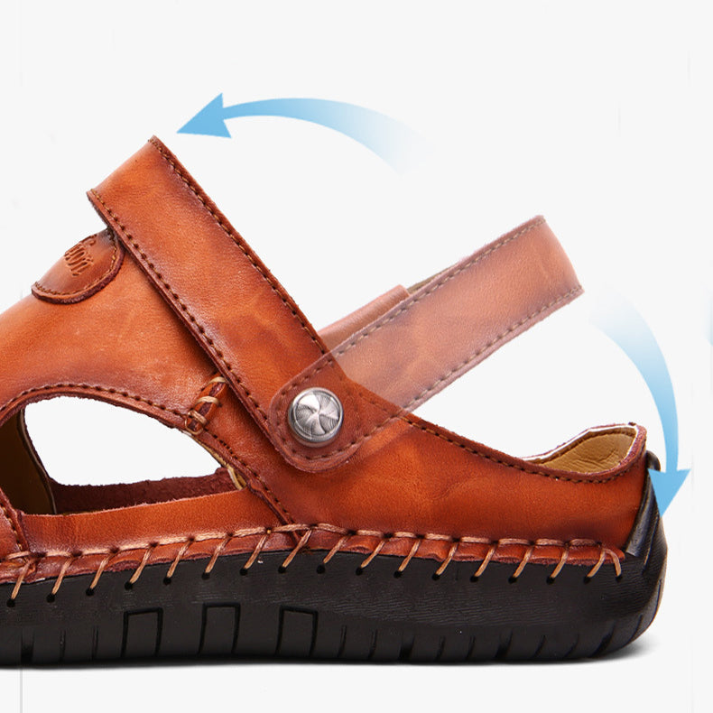Men's Closed-Toe Leisure Sandals