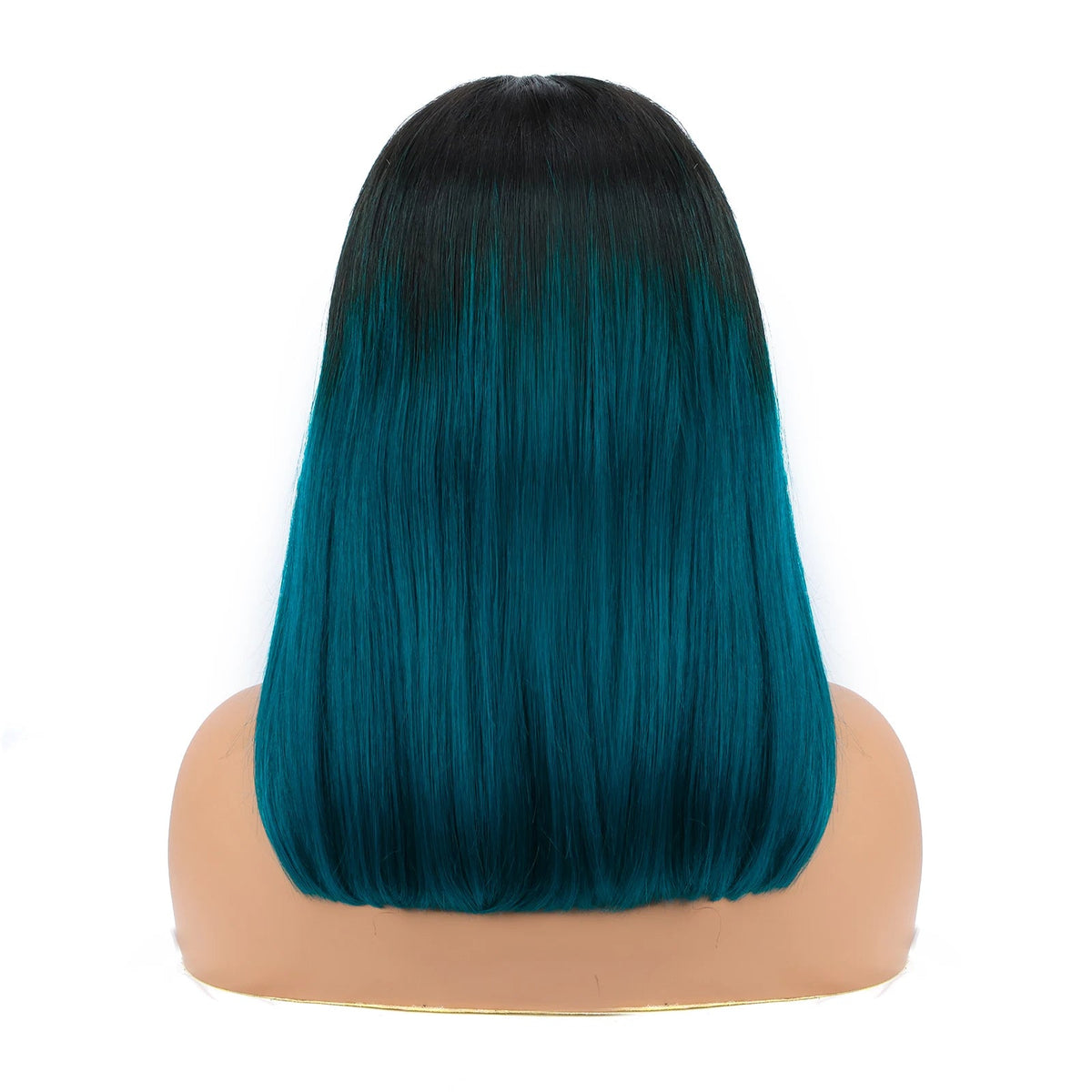 4x4 Lace Closure short Bob Wigs Human Hair T1B/green Color Bob Wig Double Drawn Straight Human hair Bob Lace Front Wig For Women