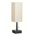 Linen 90 square desk lamp zipper switch three color temperature variable light A+C USB charging