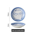 Cat dish cartoon ceramic dish household dining table dipping dish soy sauce dish hot pot seasoning dish
