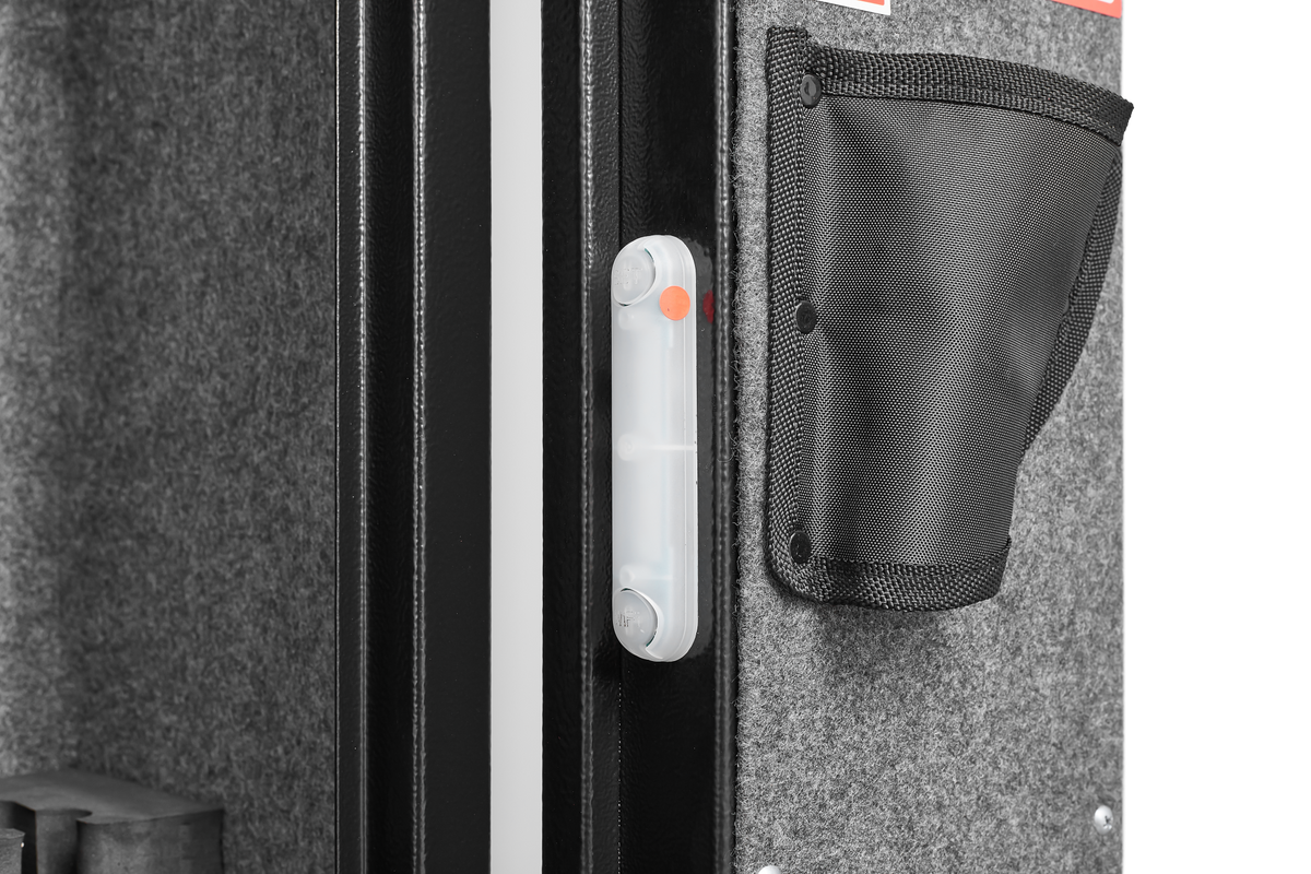 5 gun safes with 3 pistol pockets, quick access biometric adjustable heavy-duty gun rack mounted gun safes
