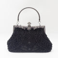 Vintage Handmade Beaded Embroidery Evening Bag For Gowns