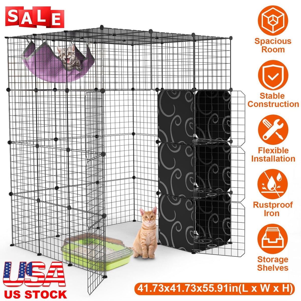 GBruno 4Tier Cat Playpen Cage