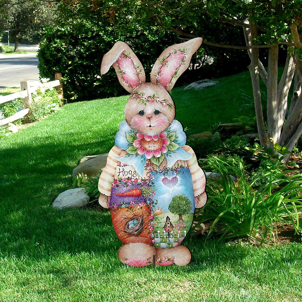 Bunny Easter Yard Sign  by Jamie Mills-Price - Easter Spring Decor - 8457601F