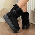 Women's Height-Boosting Platform Knee High Snow Boots, New 2026 Winter Fleece Lined Thickened Long Snow Cotton Boots