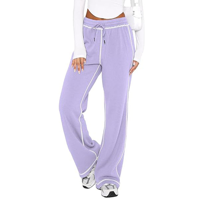 Women's Loose Wide Leg Sweatpants – High Waist Jogger Pants