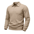 Mens Relaxed Fit Jacquard Textured Casual All Matching Long Sleeve Hoodie