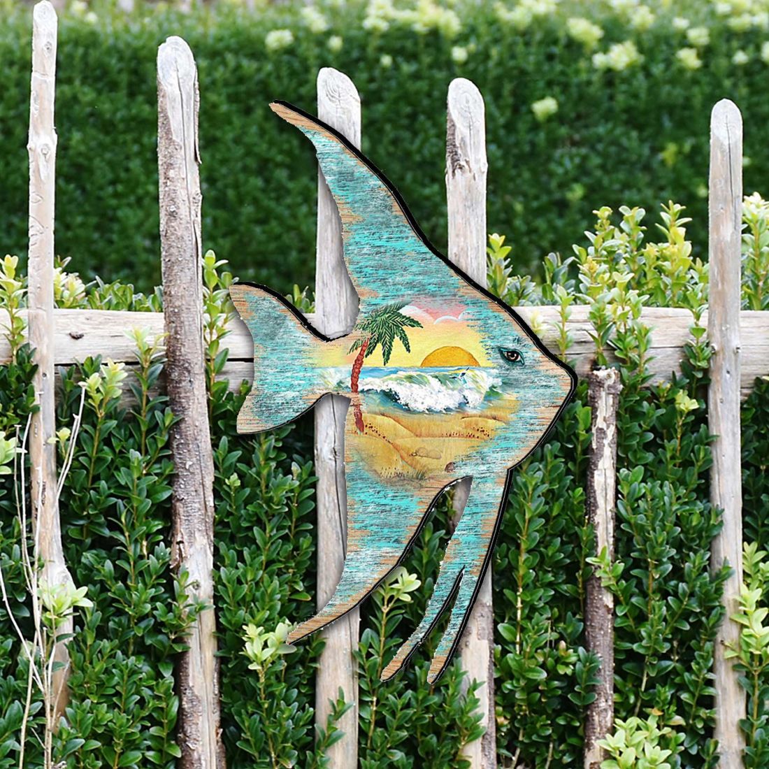 Fish Coastal Outdoor Decor Large Ornament by G. DeBrekht - Coastal Holiday Decor - 8198537M