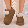 Men & Women Fleece Lined Warm Cotton Slippers, New Autumn Winter Couple Indoor Home Slides, Wearable Outdoors