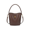 Retro Light-Luxury Vegetable-Tanned Leather ShoulderCrossbody Bag