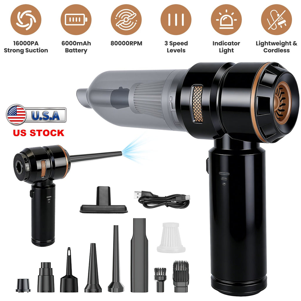 Cordless Handheld Vacuum Cleaner 16000PA with Brushless Motor
