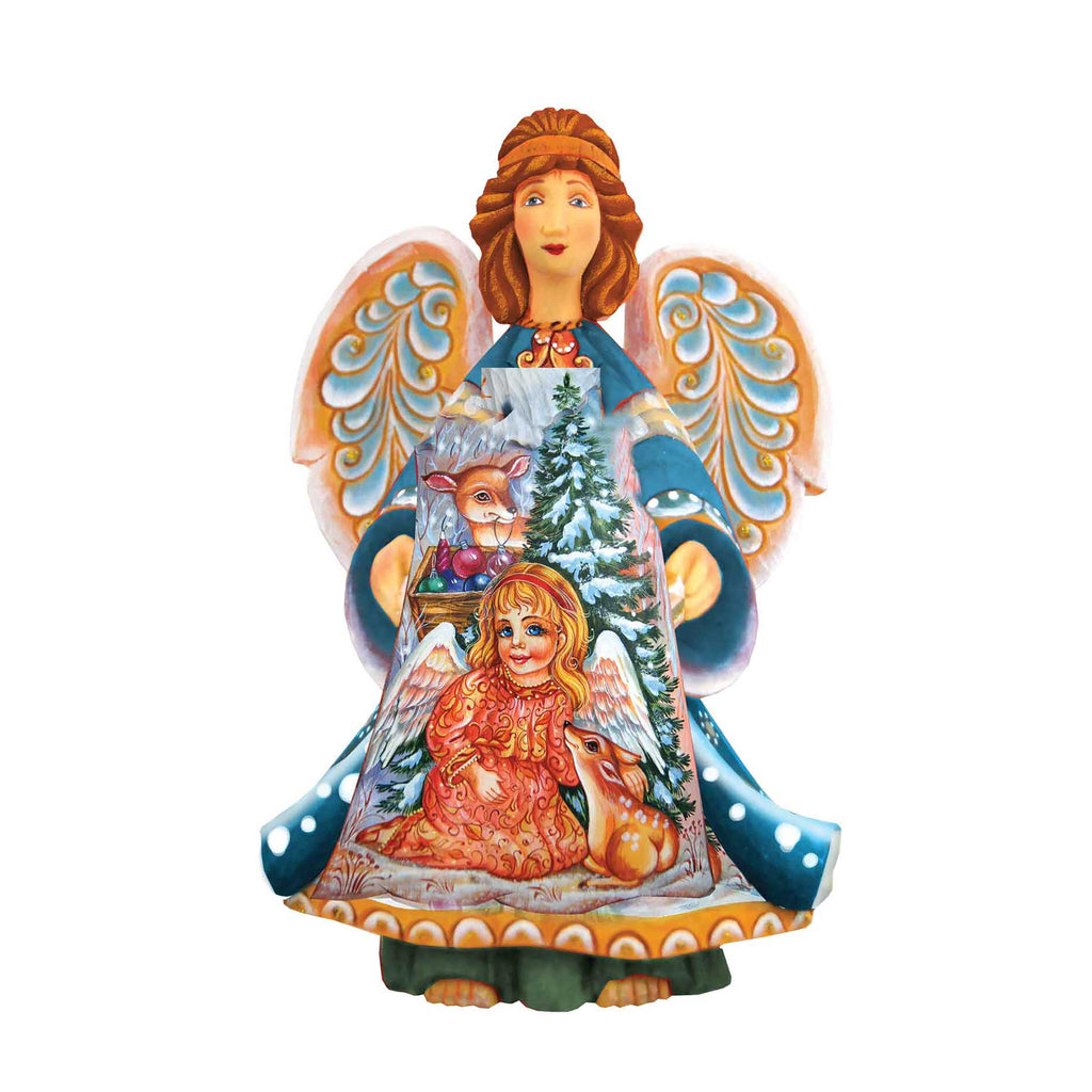 Guardian Angel Christmas Figurine by G. DeBrekht Nativity Holiday Décor - 552521