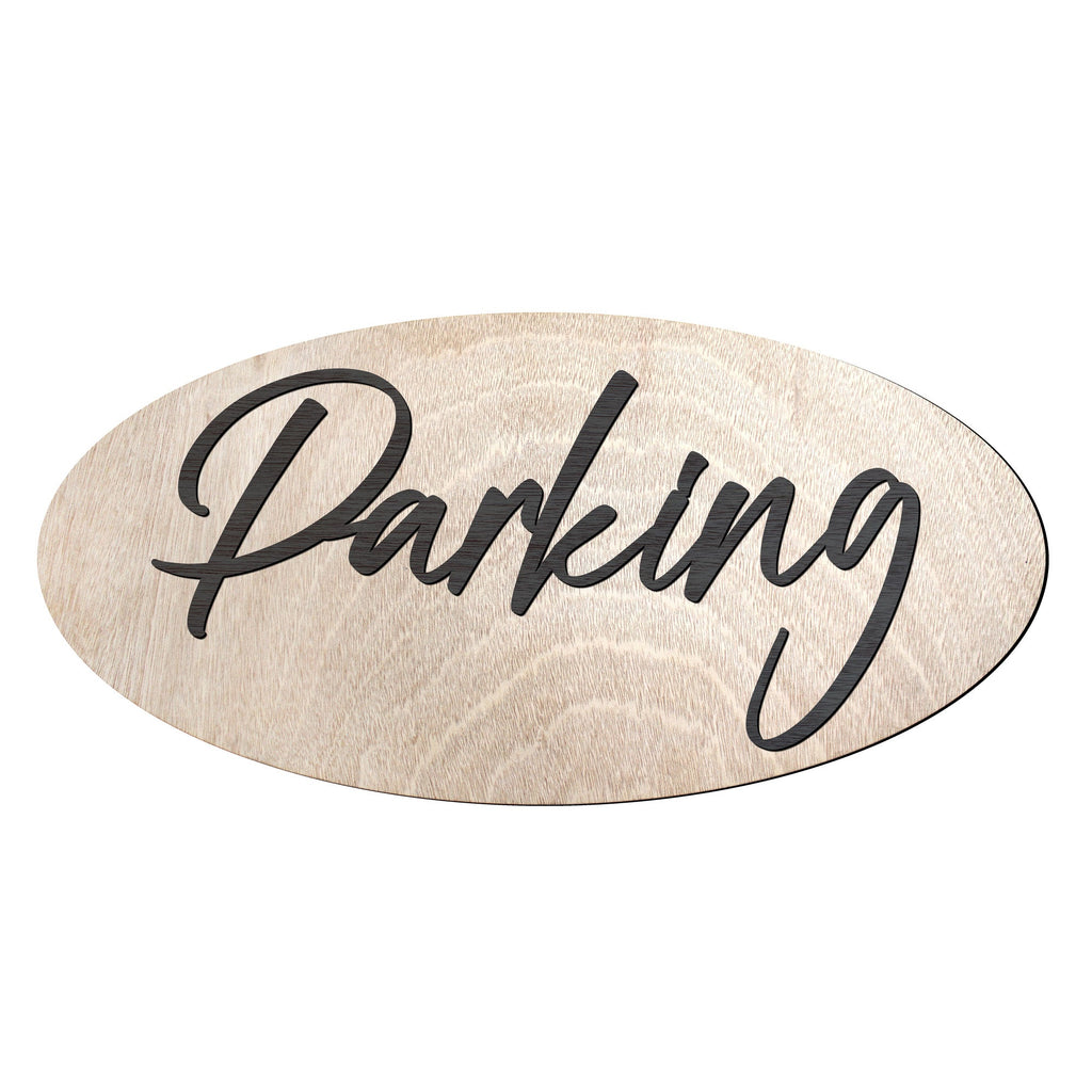 Parking sign, Business sign, Made in the USA sign, Made from wood, Weather resistant - 320327