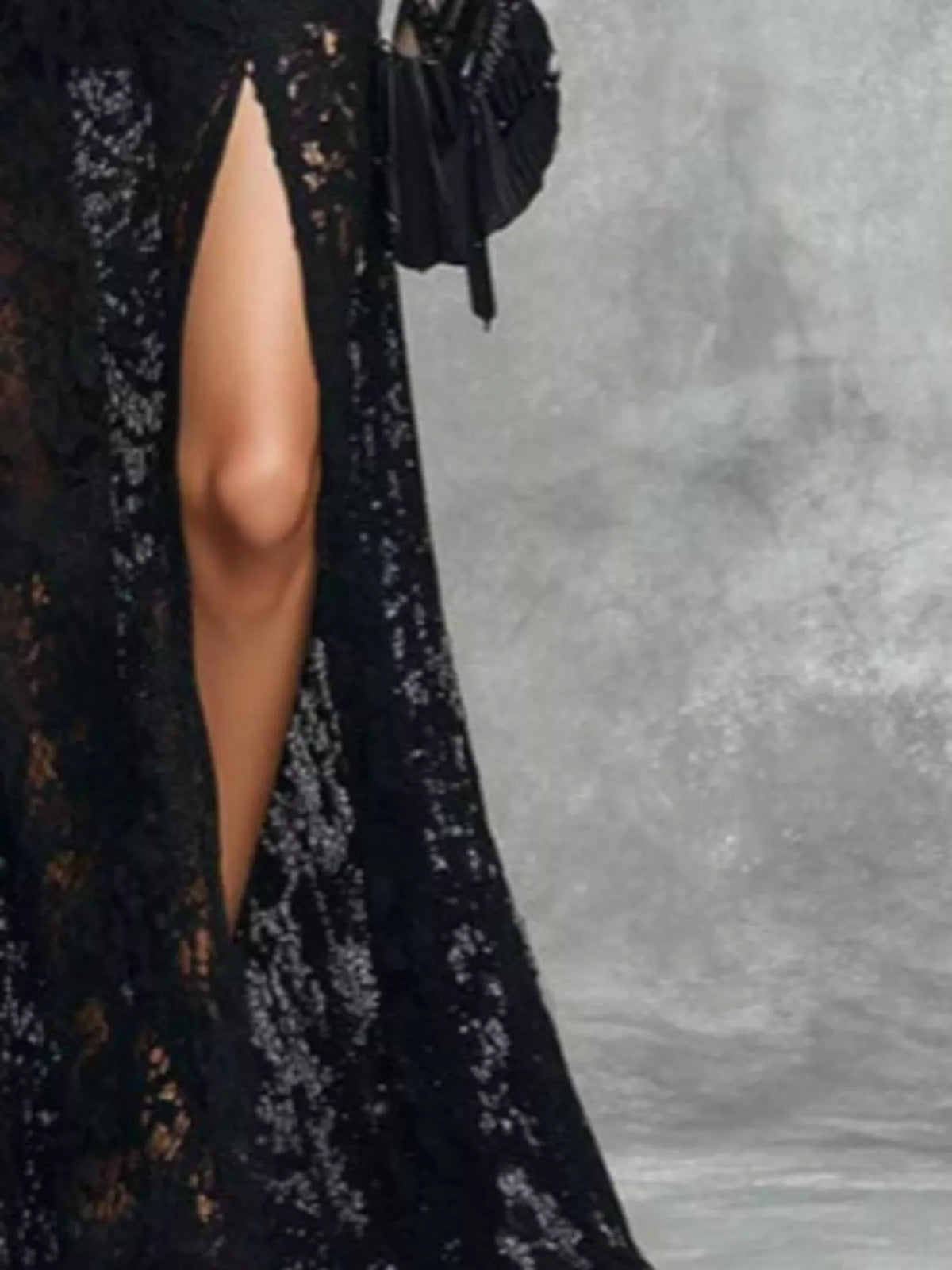 Slit Lace Sleeveless Maxi Dress