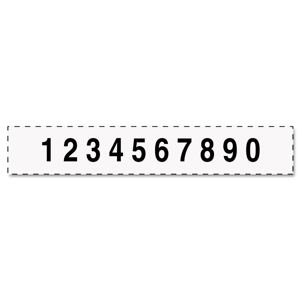 Trodat Professional Self-Inking Numberer, Ten Bands/Digits, Type Size: 2, Black