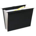 Wilson Jones Slide-Bar Expanding Pocket File, 13 Sections, 15" Capacity, Letter Size, Black