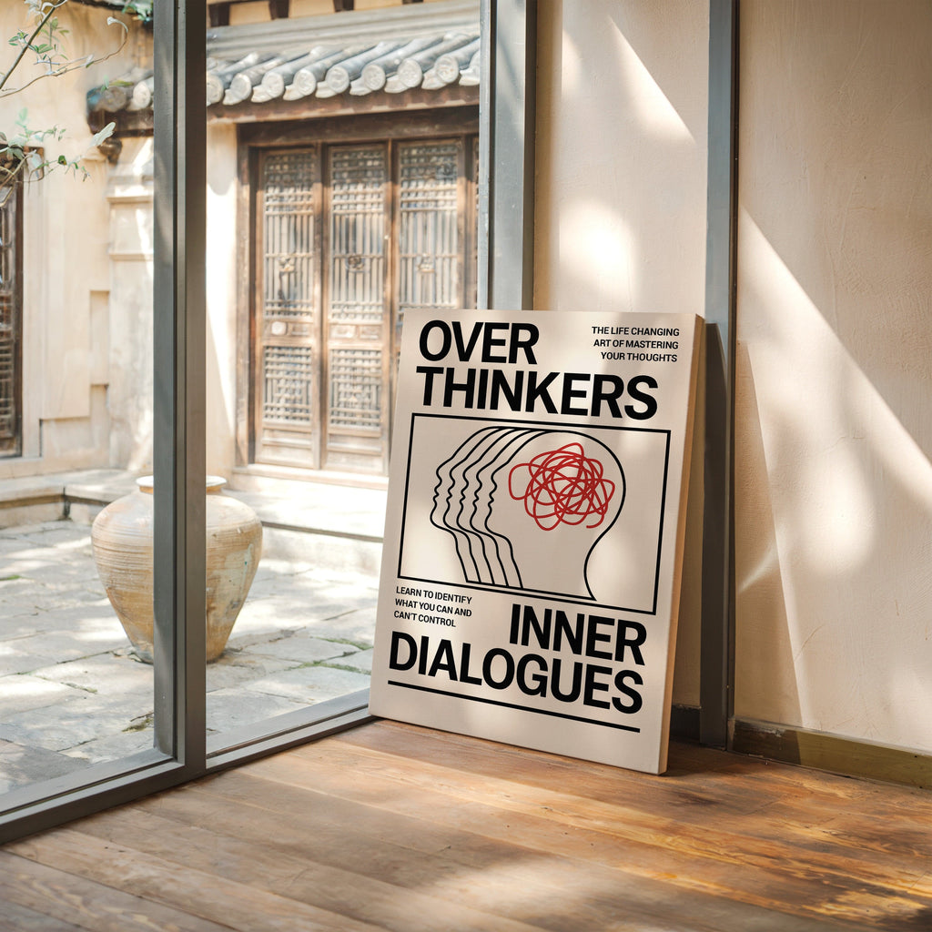 Overthinkers Inner Dialogues – Bold Modern Mental Health Print