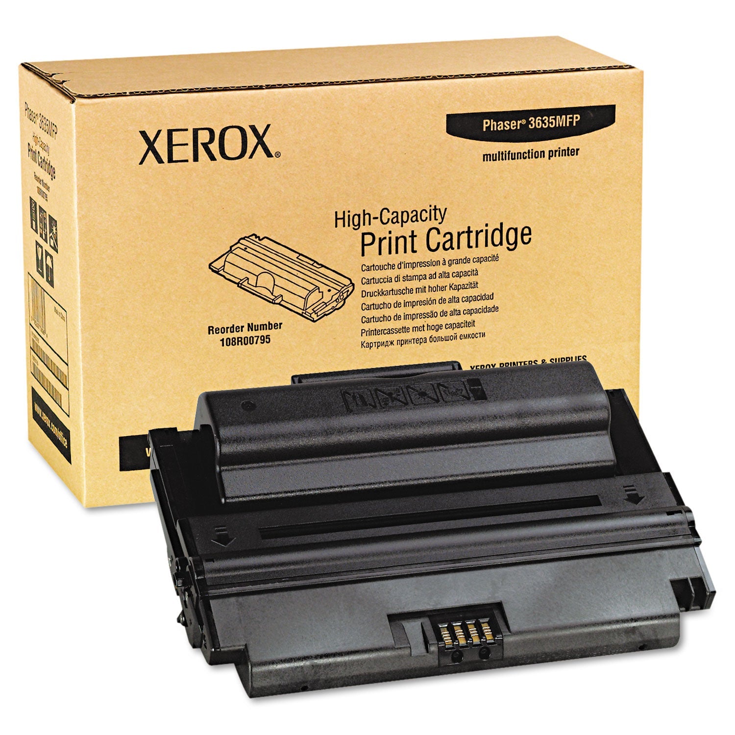 Xerox 108R00795 High-Yield Toner, 10,000 Page-Yield, Black