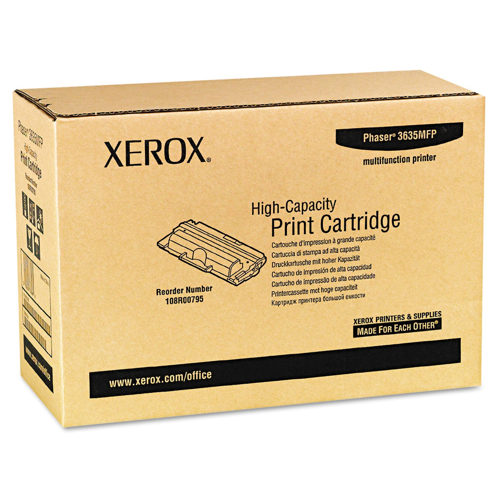 Xerox 108R00795 High-Yield Toner, 10,000 Page-Yield, Black