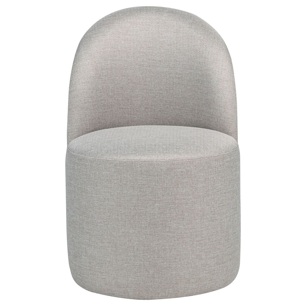 Aubrey Upholstered Barrel Dining Side Chair Beige (Set of 2)