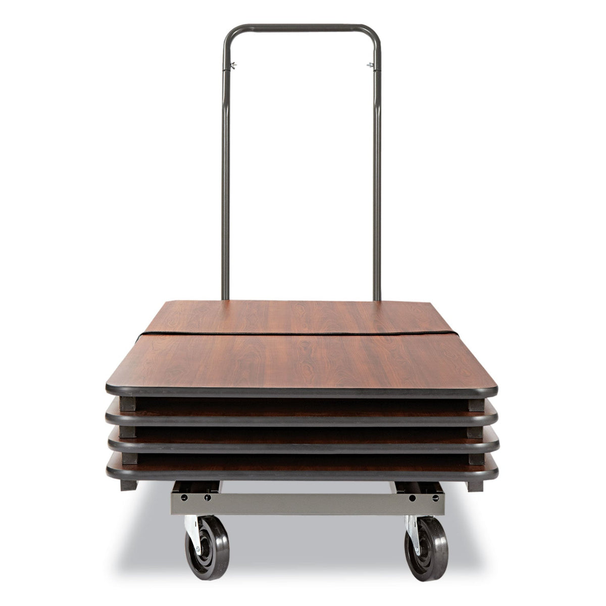 Alera Chair/Table Cart, Metal, 600 lb Capacity, 20.86" x 50.78" to 72.04" x 43.3", Black