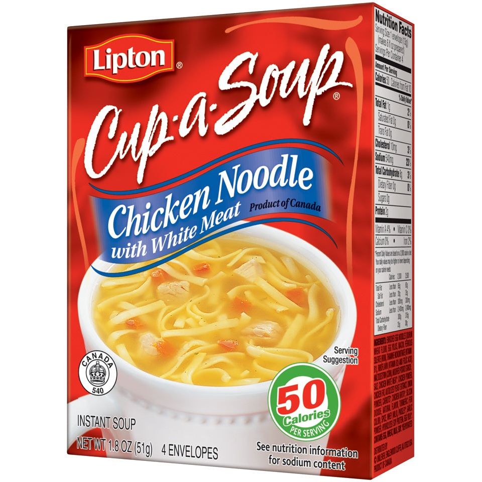 Lipton Chicken Noodle With White Meat Instant Soup Mix 1.8 Oz
