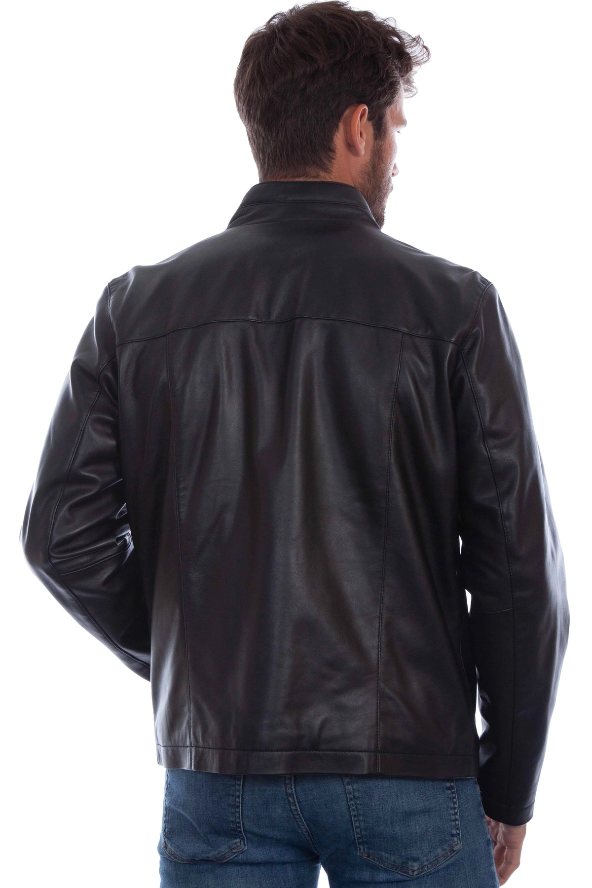Scully 1078 Zip Front - Men's Lamb Leather Jacket