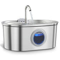 Pet Stainless Steel Electric Water Fountain — Multi-Plug + Filter Bundles
